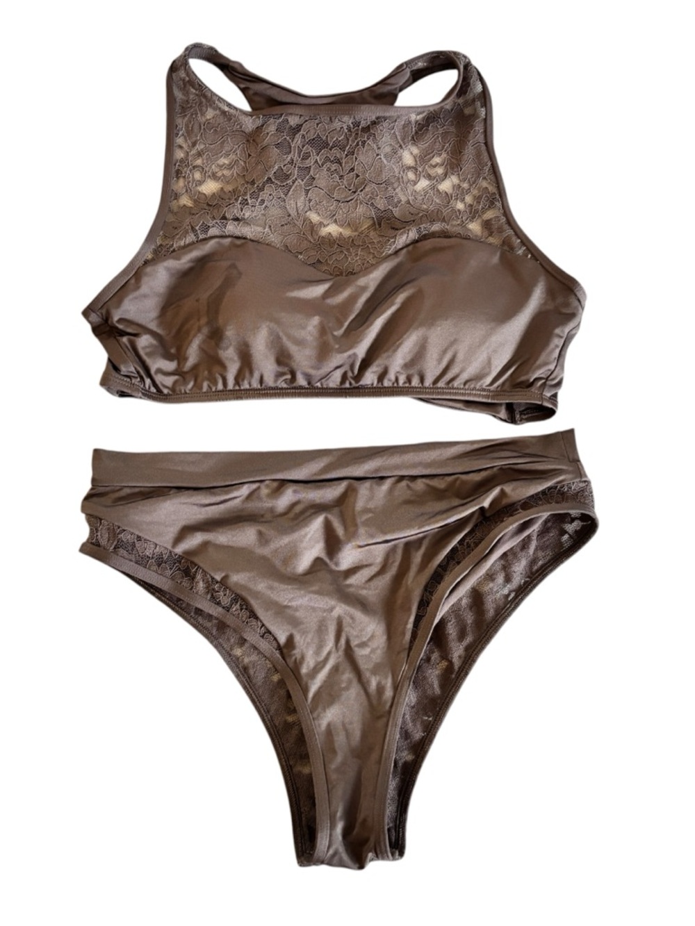 Body Glove Shiny Taupe Swim Top
